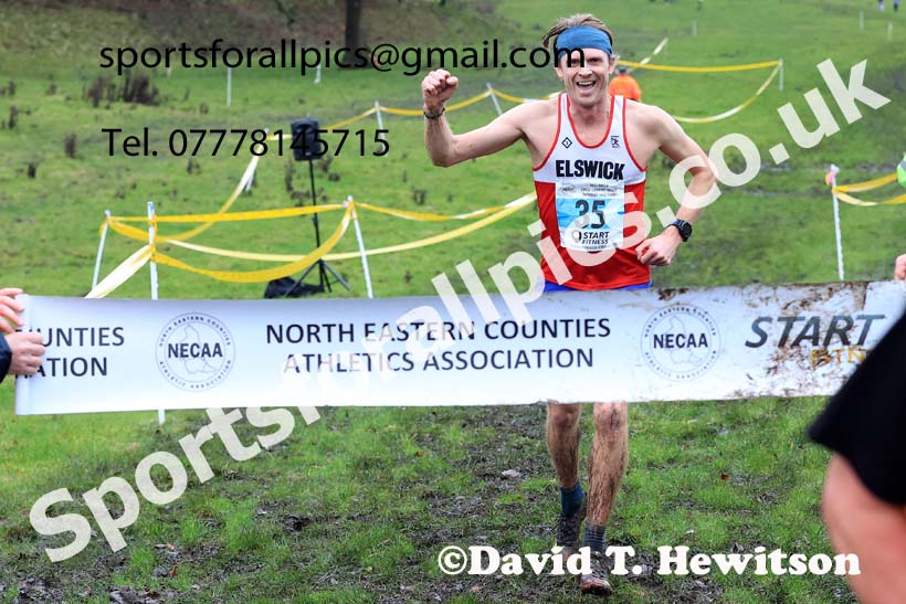 Junior Men and Masters Men 2023 NECAA Cross Country Relays, Thornley Hall Farm, Peterlee, County Durham. Photo: David T. Hewitson/Sports for All Pics